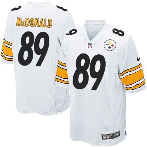 Men Pittsburgh Steelers 89 Vance McDonald Nike White Game NFL Jersey